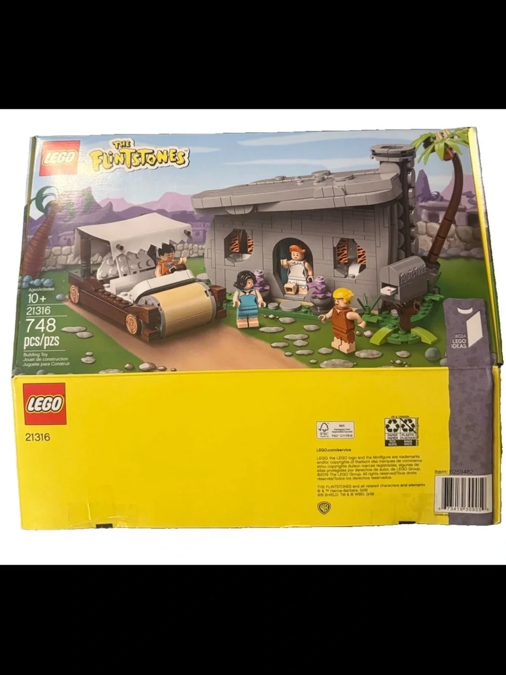 LEGO Ideas RETIRED: The Flintstones (21316) COMPLETE w Manual And Original Box